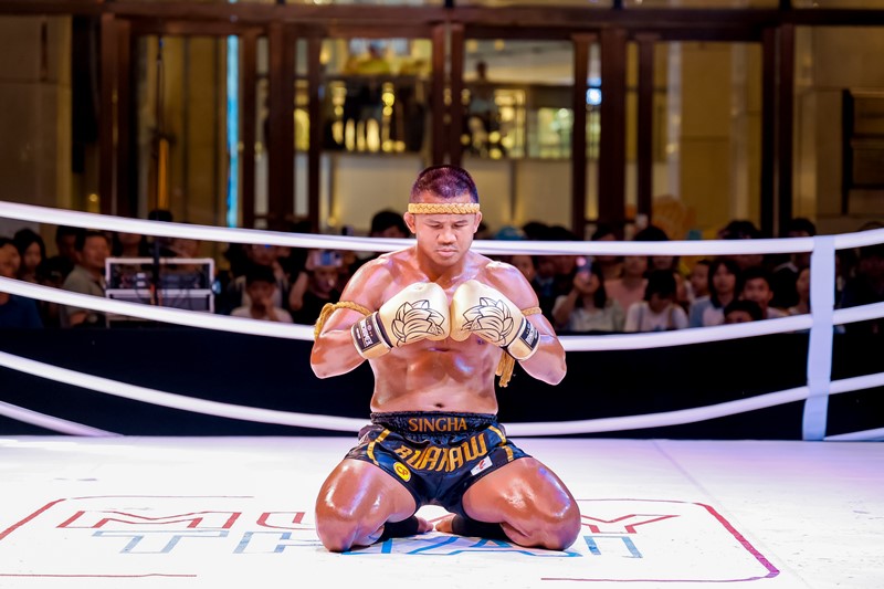 The scene of the Muay Thai Roadshow Nanning Station